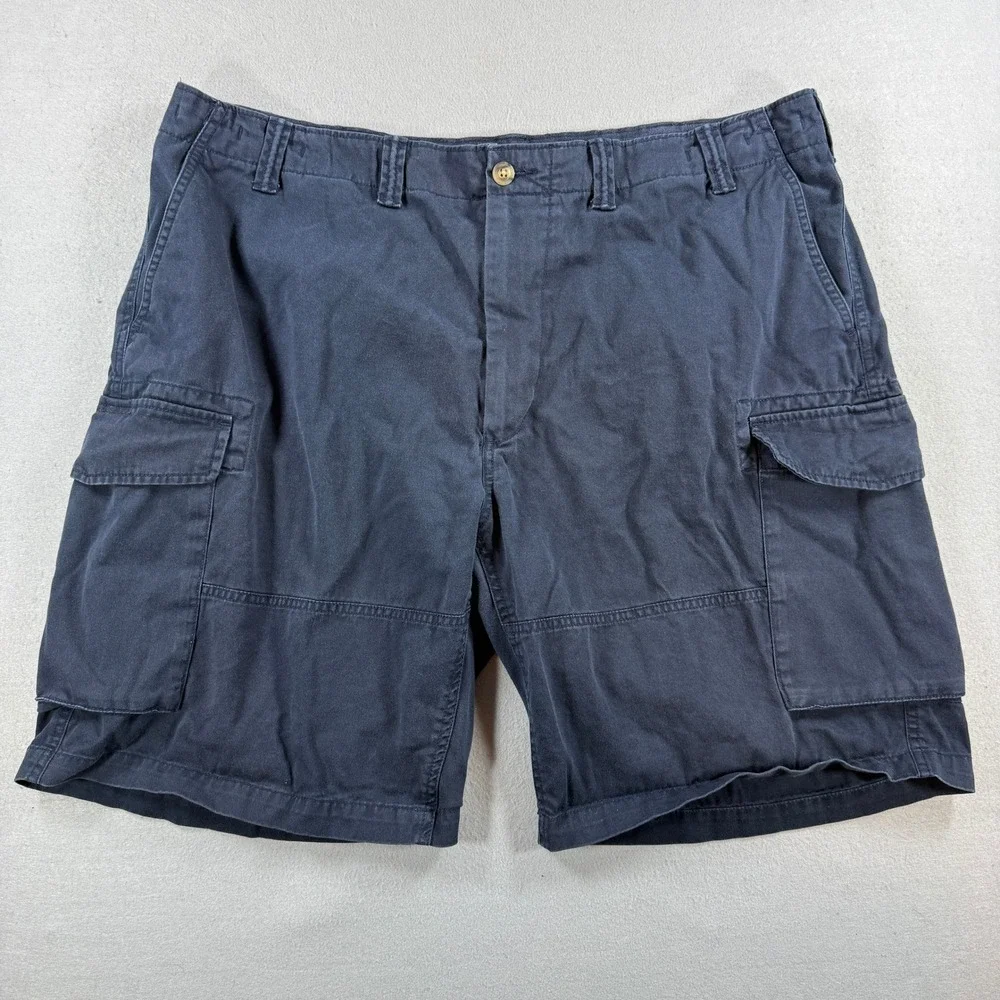 Polo Ralph Lauren Cargo Short Men 40 Navy Relaxed Cotton Utility Pocket Chino